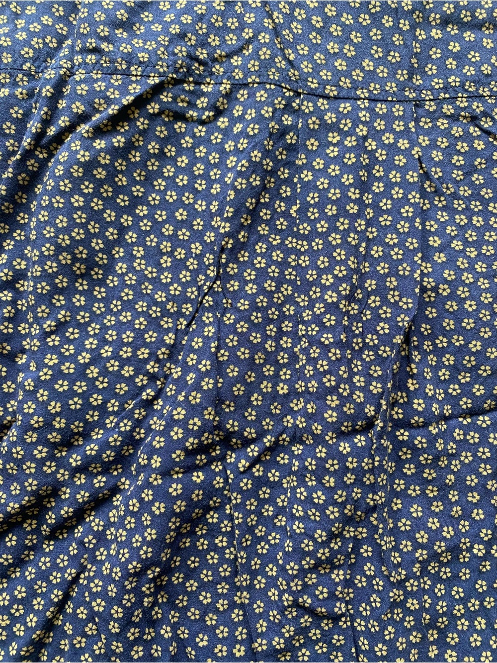 Urban Outfitters Cooperative Johnny Bowling Top, Navy Orange Pattern, size L - Picture 5 of 10